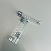 Flacon en verre stérile de 3 ml, cartouche en verre borosilicate scellée individuellement, étanche avec base noire, OEM personnalisé