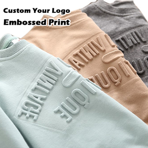 OEM Plus Size Men's Cotton Tee <b>Tshirt</b> Custom Graphic Embossed Printing Logo Designer Plain T Shirts with Short Sleeves O-Neck - Product Image 2