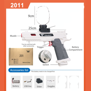 Pistola <span class=keywords><strong>de</strong></span> Juguete Automática Splatter Blaster 2011 para Niños, Juego <span class=keywords><strong>de</strong></span> Disparos al Aire Libre, Pistola <span class=keywords><strong>de</strong></span> Juguete Splat Blaster para Regalo - Product Image 4