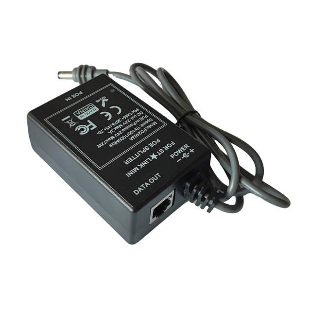 POE Injector 56V 48V DC Passive POE Power Supply Desktop Type and Rj45 Ethernet 100Mbps 1000Mbps 2.5G