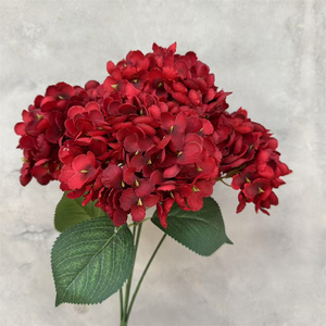 Chất Lượng Cao Nhân Tạo Vải Lụa Tú Cầu Hoa Bụi 5 Đầu 480 Cánh Hoa Giả Tú Cầu Bó Hoa Cho Đám Cưới Đảng - Product Image 6