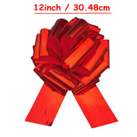 Grand nœud cadeau en plastique pour fleurs, 12 pouces, avec cordon de serrage |   Nouveauté très demandée et durable pour emballer les cadeaux, les voitures, les vélos et plus encore