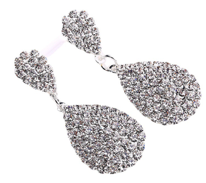 Fashionwholesale <span class=keywords><strong>Yiwu</strong></span> giá rẻ nhất đồ trang sức cưới thời trang sang trọng pha lê Rhinestone Vòng cổ bông tai vòng đeo tay bộ cho Bridal phụ nữ - Product Image 6