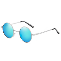 Nouveauté, lunettes de soleil tendance, monture ronde, design de marque, prix d'usine, lunettes de soleil polarisées miroir, verres UV400