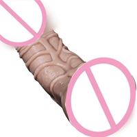Copa de Masturbación Masculina, Dildos Grandes y Resistentes de Cristal Realista para Mujeres, Juguete Sexual de Goma con Forma de Pene