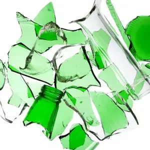 中国批发碎玻璃回收碎玻璃玻璃瓶废料火石碎玻璃