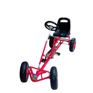 Kart à pédales robuste pour enfants et adultes avec piste de support gonflable - Product Image 1