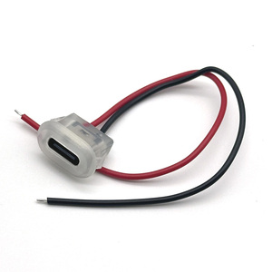 Connecteur USB Type C, prise transparente pour chargeur, prise de charge rapide 3A à courant élevé, femelle Type-C avec boucle de fixation. - Product Image 1