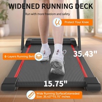 Portable électrique motorisé Gym exercice pas cher tapis roulant plat course sous le bureau tapis de marche Machine