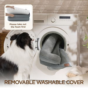 Sofá cama para perros autocalentable grueso de lujo clásico, cama ortopédica grande resistente a los arañazos para perros - Product Image 5