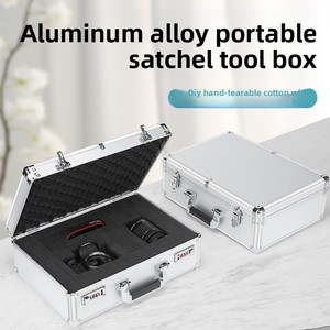 Boîte <span class=keywords><strong>à</strong></span> <span class=keywords><strong>outils</strong></span> portable multifonctionnelle en alliage d'aluminium avec serrure <span class=keywords><strong>à</strong></span> combinaison pour le stockage d'équipements et d'instruments – En stock - Product Image 4