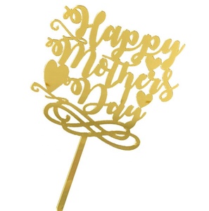 Adornos acrílicos <span class=keywords><strong>para</strong></span> pastel de <span class=keywords><strong>cumpleaños</strong></span>, adornos <span class=keywords><strong>para</strong></span> pasteles, magdalenas, magdalenas, postres, <span class=keywords><strong>Feliz</strong></span> Día de la madre, nuevo estilo - Product Image 4