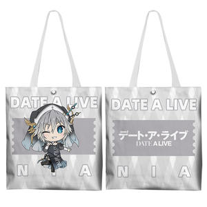 กระเป๋าสะพายไหล่ลายการ์ตูนการ์ตูนสำหรับนักเรียนดีไซน์ใหม่กระเป๋าผ้าใบแบบเปิดสองด้านลายการ์ตูน - Product Image 3