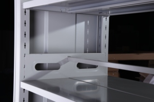 Librero Moderno de Acero con Estantes Ajustables para Oficina en Casa, Mueble de Sala de Estar, Diseño Minimalista, Estante Metálico Independiente - Product Image 6
