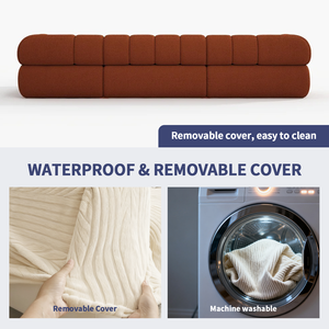 OEMODM MOQ100 Canapé modulaire en mousse de luxe durable sans os, canapé de salon, emballage sous vide, éponge compressée, canapés sectionnels modulaires - Product Image 5