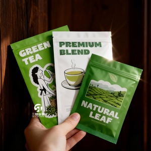 ถุงบรรจุภัณฑ์ชา/กาแฟแบบพิมพ์ดิจิทัลตามสั่ง MOQ ต่ำ วัสดุ BOPP/VMPET/PE ปิดผนึกสามด้าน เกรดอาหาร สำหรับชาเขียวผง - Product Image 6