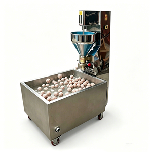Ligne de production de machine à fabriquer des boulettes de viande et des boulettes de poisson, mini-machine à boulettes de bœuf et de poisson Chaoshan pour les commerces alimentaires - Product Image 1