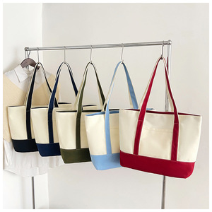 Bolsa Tote de Lona Personalizada, Novo Estilo, Adequada para Uso Manual e Transversal, Grande Capacidade - Product Image 1