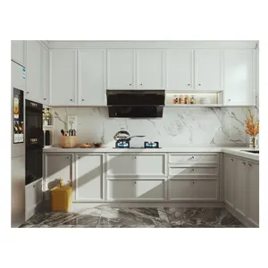 Modern Style Kitchen Cabinets 2 Pac Lacquer Particle Board Carcass Cheap Price Made In China