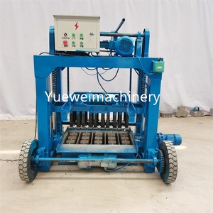 Máquina de Fazer Blocos de Cimento Semi-Automática YUEWEI com Grande Roda para Produção de Blocos Ocos - Product Image 3