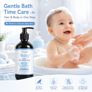 Fragrance Free Baby 2 In 1 Hair Body <b>Wash</b> <b>Soap</b> Free Sulfate Free Mild Shampoo Gel For Sensitive Delicate Skin Daily Care <b>wash</b> - Product Image 2
