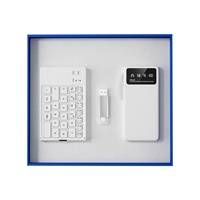 Ensemble clavier et souris Bluetooth pliables avec logo personnalisé, ensemble cadeau technologique d'entreprise