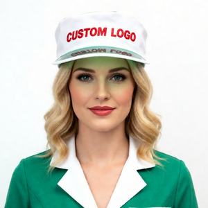 Gorras Personalizadas de Algodón y PVC con Estampado de Velour, Curvadas, Transpirables, de Copa Plana, con Bordado 3D, a la Moda, Protectoras contra el Sol, Estilo Diner Soda Jerk - Product Image 5