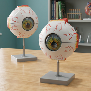 Radical Human Eye 5 Times Full Size 7 Parts Important Anatomical Features Such Muscle <b>Insertions</b> Optic Nerve Blood Vessels Fiber - Product Image 3