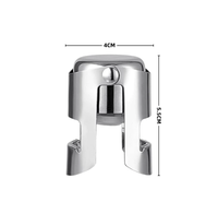 Bouchons de bouteille de champagne en acier inoxydable multicolores avec bouchon d'étanchéité, outils de bar, vente en gros