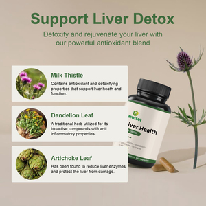Pastillas de Cardo Mariano de Alta Potencia para la Limpieza del Hígado |   Suplemento OEM para la Desintoxicación del Hígado, para la <span class=keywords><strong>Salud</strong></span> del Hígado y el Apoyo del Sistema Inmunitario - Product Image 6
