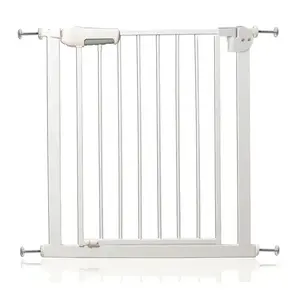 An toàn rào chắn cổng có thể thu vào chơi trẻ em cầu thang an toàn cổng chó Pet dây kéo phong cách trắng bền bé an toàn cổng
