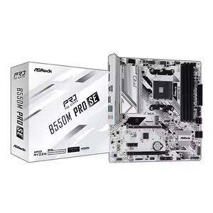 Srock B550M Pro SE มาเธอร์บอร์ดใหม่ <span class=keywords><strong>B550</strong></span>ช่องเสียบ PRO565 AMD AM4 DDR4 128Gb <span class=keywords><strong>PCI</strong></span>-E <span class=keywords><strong>4.0</strong></span> m.2 SATA III 4733 +(OC)MHz USB 3.2คอมพิวเตอร์ - Product Image 1