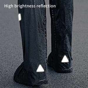 Impermeabile in PVC a metà polpaccio stivali da pioggia LED caldo copriscarpe in gomma riutilizzabile per l'autunno <span class=keywords><strong>moto</strong></span> in campeggio riciclabile - Product Image 2