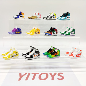 <span class=keywords><strong>Porte</strong></span>-clés en forme de chaussure Aj1, miniature <span class=keywords><strong>3D</strong></span>, chaussures de basket-ball, Michael <span class=keywords><strong>Jordan</strong></span>, Air <span class=keywords><strong>Jordan</strong></span>, Lebron James, Kobe Bryant, figurine tendance, pendentif - Product Image 1