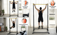 Portable multifonctionnel en acier Pull-Up Rack Gym Fitness équipement pour adulte musculation usage domestique Pull-Up Bar Stand
