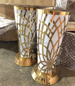 MESA DE BODA DE ACERO INOXIDABLE dorado de lujo, espejo redondo, para cóctel, evento, Bar, decoración de Festival, soporte para <span class=keywords><strong>pasteles</strong></span> y fiestas - Product Image 4