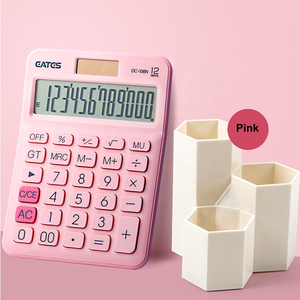 Máy Tính Khuyến Mại Nhà Máy 12 Chữ Số Đầy Màu Sắc Phím Mềm Kích Thước Nhỏ Màn Hình LCD Lớn Máy Tính Để Bàn Văn Phòng - Product Image 5