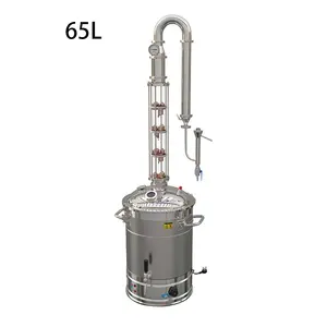 65L elektrischer Destill ier apparat Kupfer kern Destillation sturm Herstellung Brandy Whisky