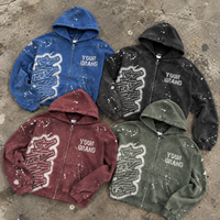 Sweat à capuche oversize réversible pour homme, style sweat-shirt de snowboard d'hiver, avec fermeture pour le soleil, personnalisable DTG