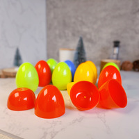 Œufs de Pâques classiques en plastique en gros à prix réduit, décorations 47*64mm, couleur macaron