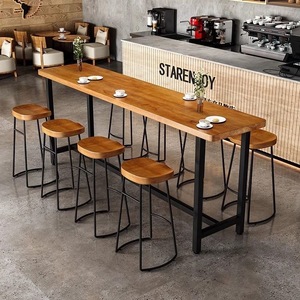 Tabouret de bar industriel rétro empilable, chaise haute de restaurant, tabouret de comptoir noir moderne en métal - Product Image 1