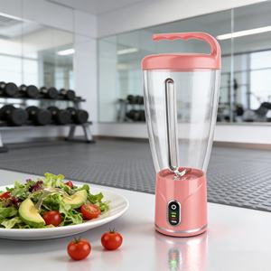 Blender-presse-agrumes sans fil 1000 ml 150 W avec batterie Li-ion, robuste, rechargeable par USB, qualité alimentaire, sans BPA, 6 lames, broyeur de glace, pour voiture - Product Image 3