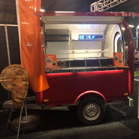 Petite remorque alimentaire, camion à tacos en plein air, stand de hot-dogs, kiosque alimentaire mobile, chariot de vente, carritos de comida en venta
