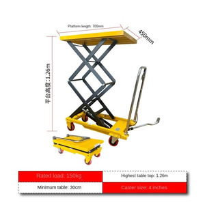 500kg thủy lực đứng nâng bảng 150kg cơ khí văn phòng phẩm nâng bảng <span class=keywords><strong>Pallet</strong></span> Hướng dẫn sử dụng nâng bảng - Product Image 6