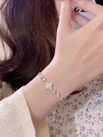 Best-seller haut de gamme S925 Sterling multicolore VVS véritable Bracelet de Moissanite pour les femmes nouveau Style mariage européen en rhodium