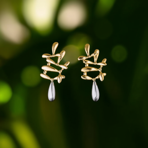 Pendientes de Moda, Acero Inoxidable 316L, Baño de Oro PVD, Sostenibles y Resistentes - Product Image 3