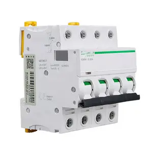 Disyuntor mcb de alta calidad, 400 <span class=keywords><strong>V</strong></span>, CA, 50/60Hz, A9F18404, 4A, 6KV, <span class=keywords><strong>Acti</strong></span> 9 IC65 series - Product Image 1
