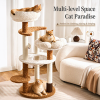 Arbre à chat avec capsule spatiale, condo multi-niveaux pour chat, griffoir en sisal, grand structure d'escalade pour chats d'intérieur