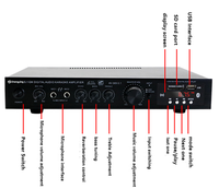 Offre Spéciale Amplificateur Karaoké 5.1 Canaux à Basses Puissantes pour Scène, Home Cinéma et Extérieur AV-369BT