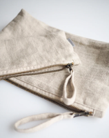 Personnalisé votre propre marque logo coton cosmétique maquillage sac de rangement toile grande fermeture éclair trousse sac